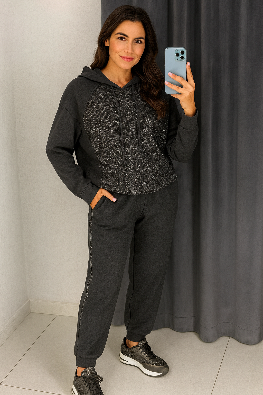 Triplechic™ Casual Hooded Sweater Set