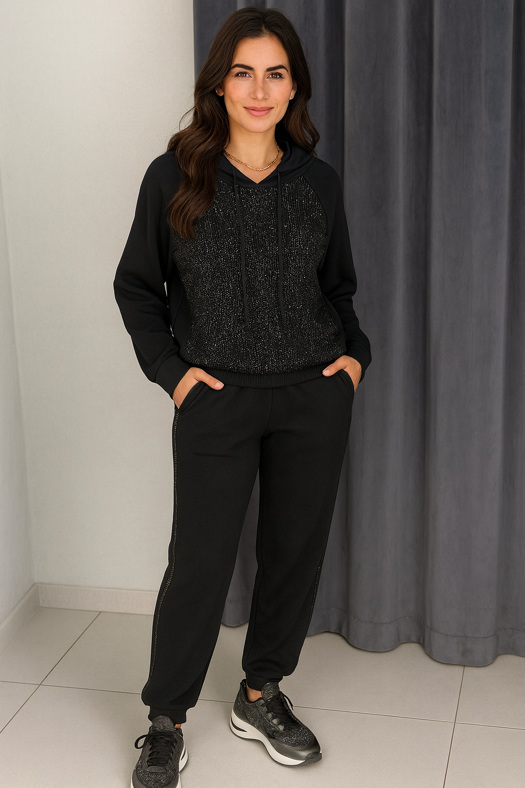 Triplechic™ Casual Hooded Sweater Set