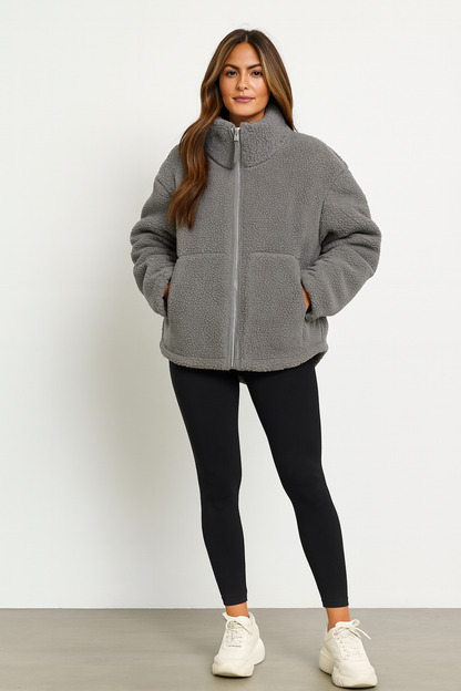 Triplechic™ Cozy Lapel Fleece Coat
