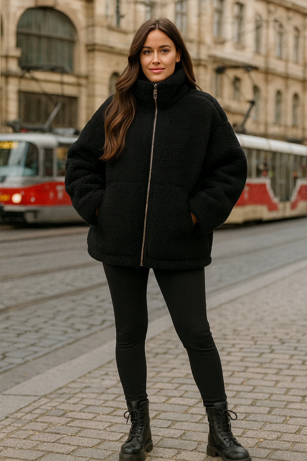 Triplechic™ Cozy Lapel Fleece Coat