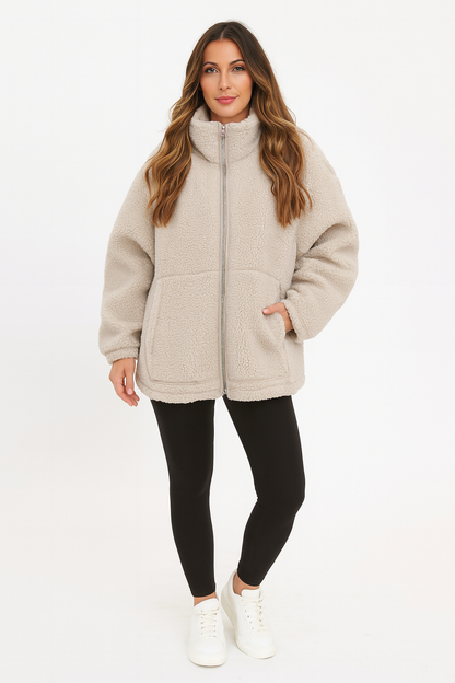 Triplechic™ Cozy Lapel Fleece Coat