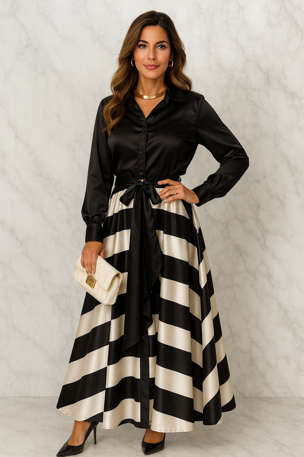 Triplechic™ Lace Elegance Maxi Dress