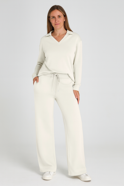 Triplechic™ V-Neck Drawstring Lounge Set