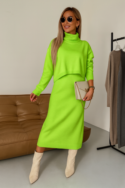 Triplechic™ Elegant Knit Skirt Set