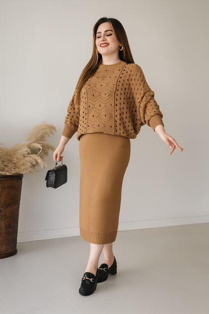 Triplechic™ Knit Skirt Set