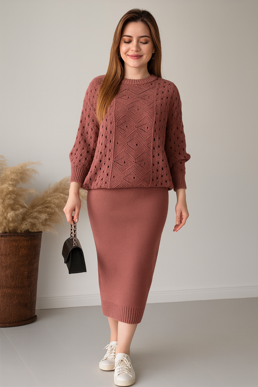 Triplechic™ Knit Skirt Set