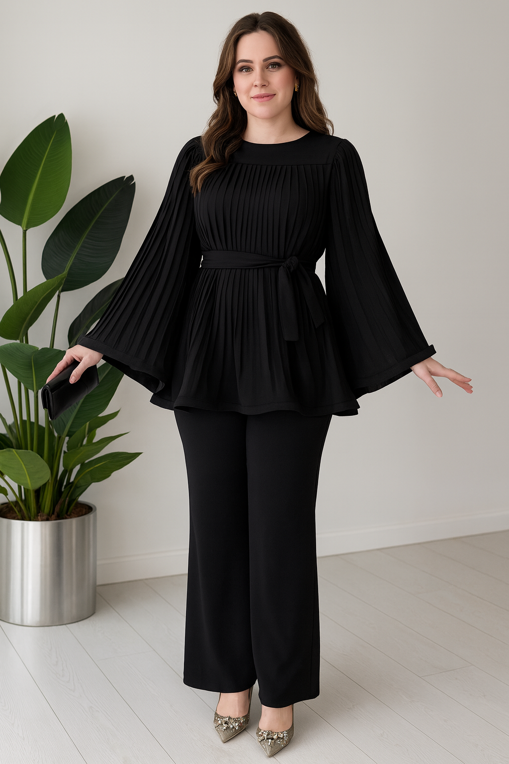 Triplechic™ Pleated Batwing Swing Set