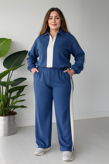 Triplechic™ Contrast Lounge Sweater Set