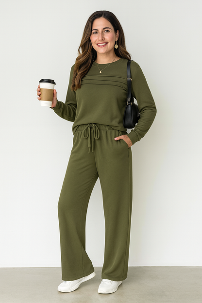 Triplechic™ Luxe Lounge Wide-Leg Set