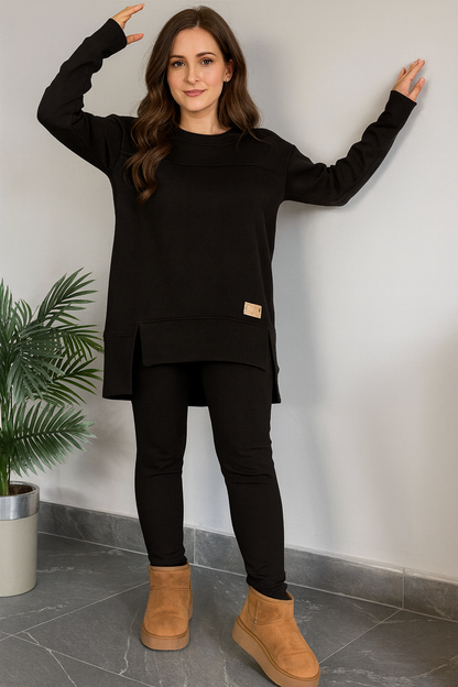 Triplechic™ Sleek Slit-Sleeve Suit Set