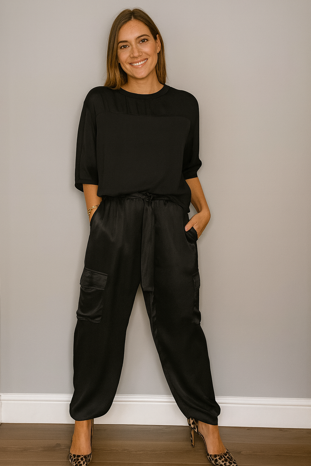 Triplechic™ Satin Elegance Two-Piece Set