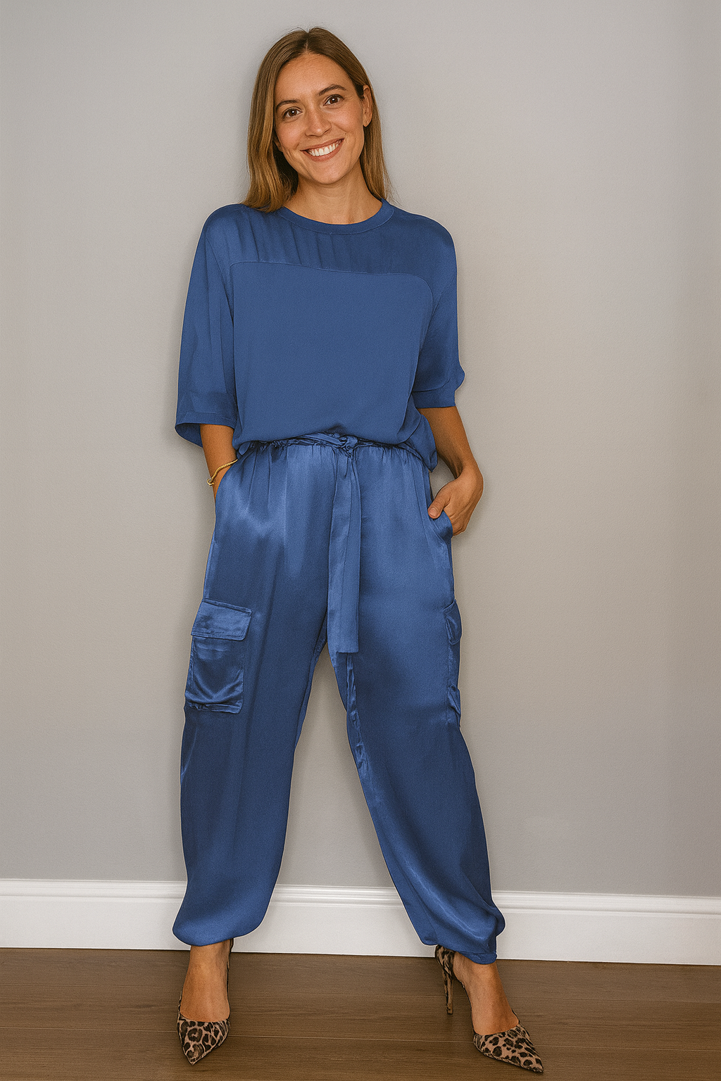 Triplechic™ Satin Elegance Two-Piece Set