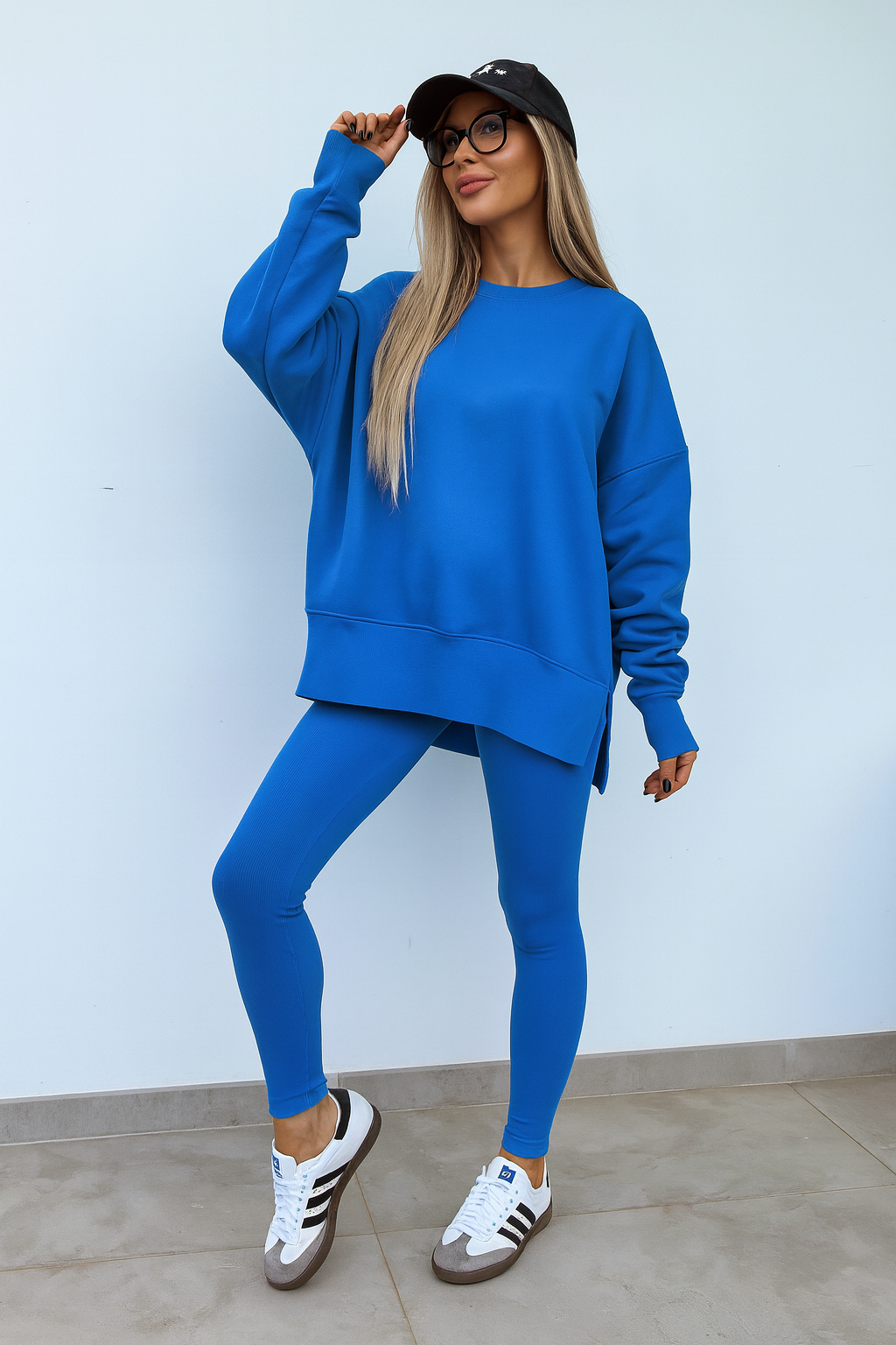 Triplechic™ Split-Hem Sweater Suit Set