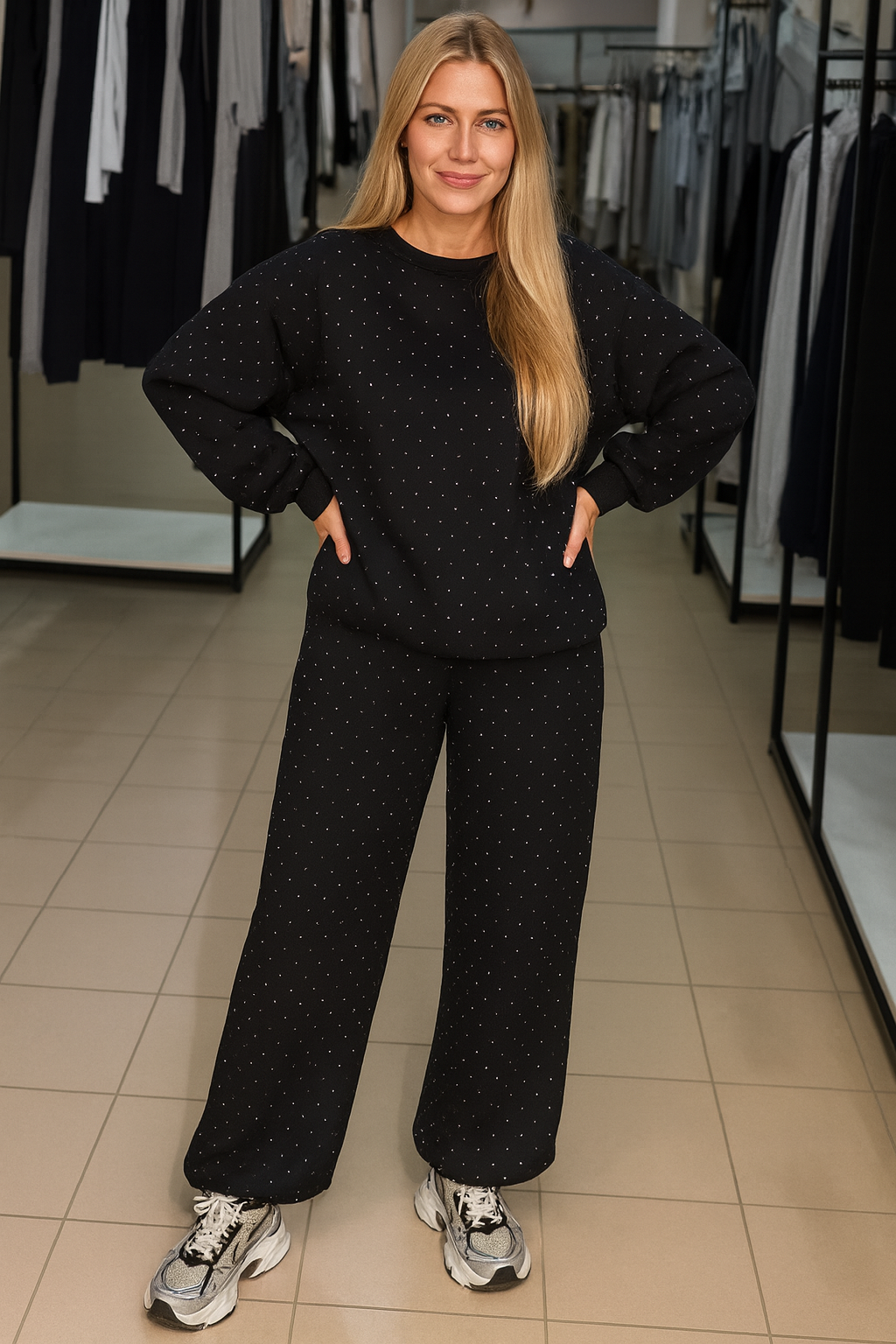 Triplechic™ Sparkle Drawstring Two-Piece Set