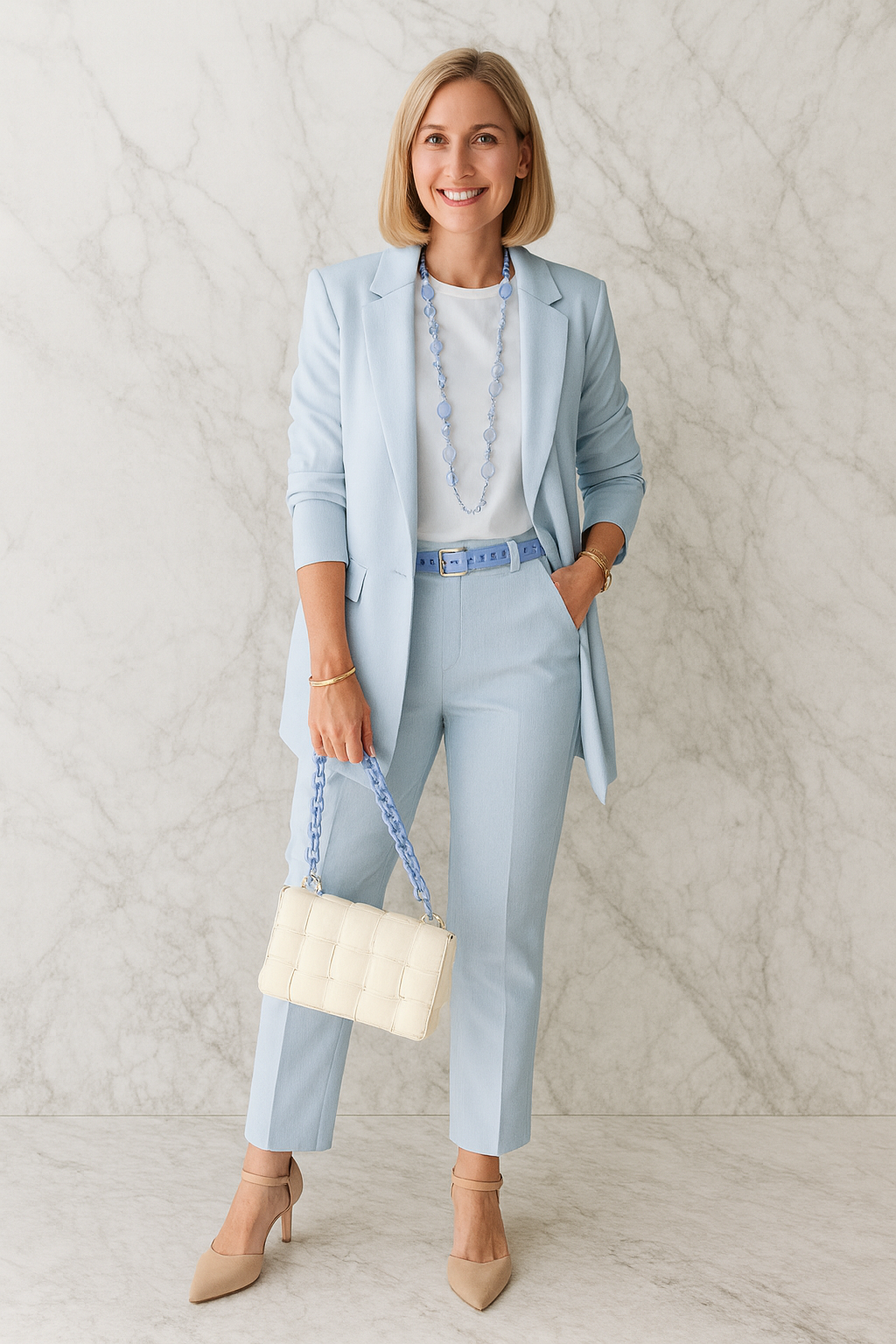 Triplechic™ Classic Cardigan Suit Set