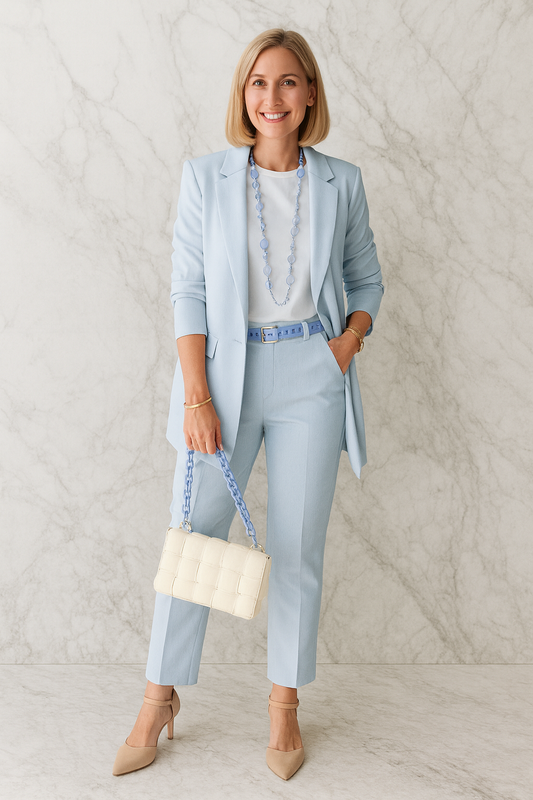 Triplechic™ Classic Cardigan Suit Set