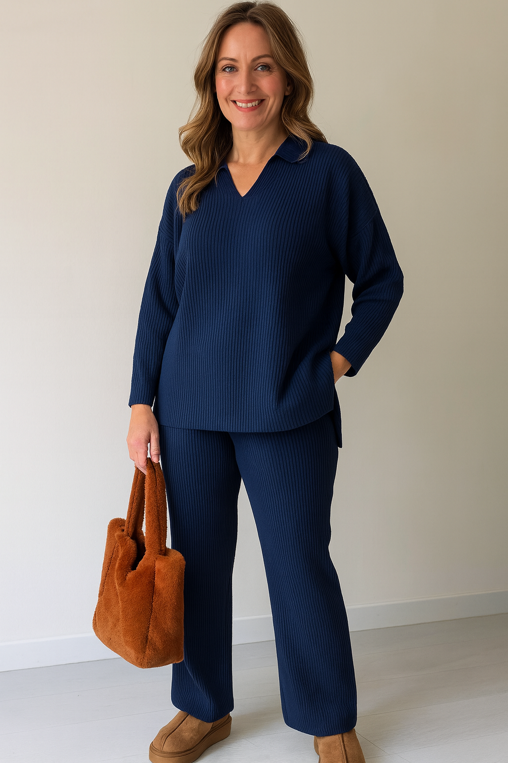 Triplechic™ Cozy Lapel Lounge Set