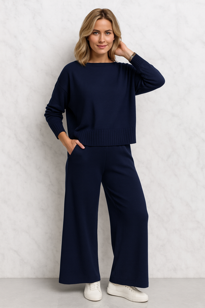 Triplechic™ Knit Luxe Wide-Leg Set