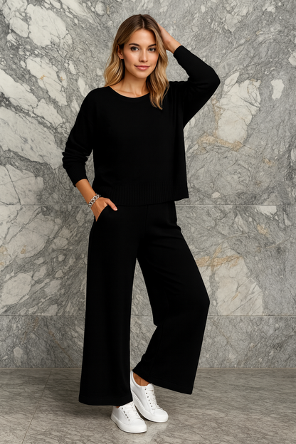 Triplechic™ Knit Luxe Wide-Leg Set