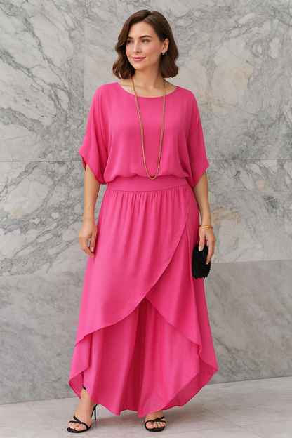 Triplechic™ Flow Split Chiffon Suit