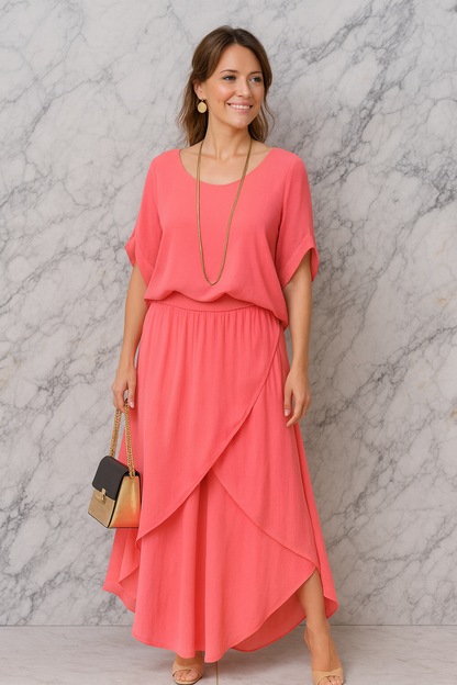 Triplechic™ Flow Split Chiffon Suit