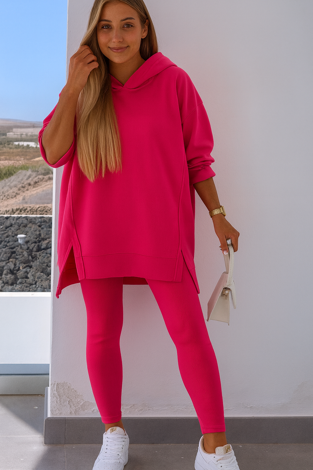 Triplechic™ Slit Comfort Hoodie Set
