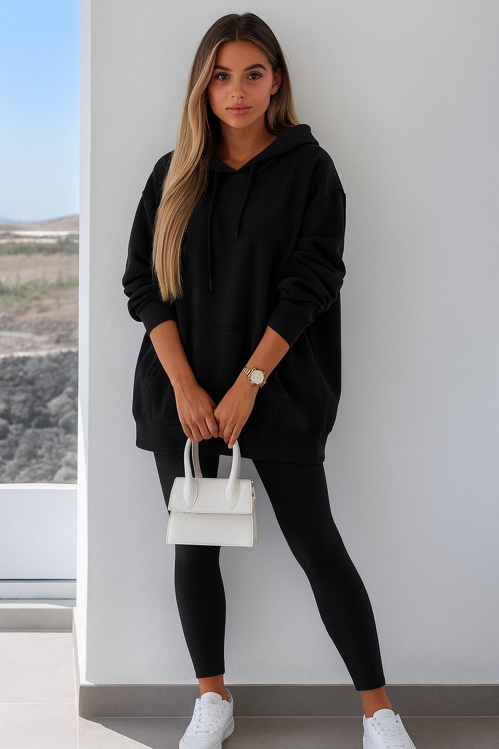 Triplechic™ Slit Comfort Hoodie Set