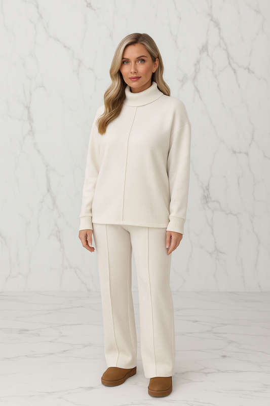 Triplechic™ Knit Turtleneck Suit Set