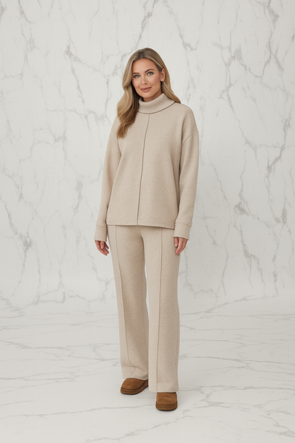 Triplechic™ Knit Turtleneck Suit Set