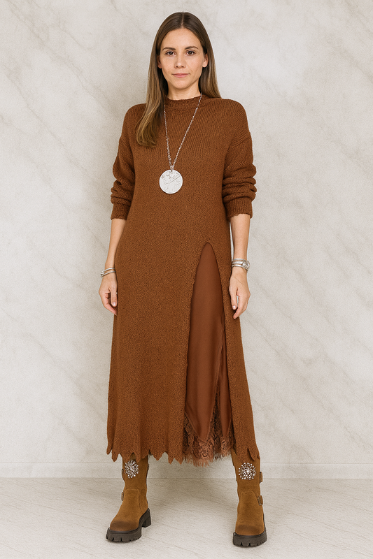 Triplechic™ Woolen Suspender Skirt Set