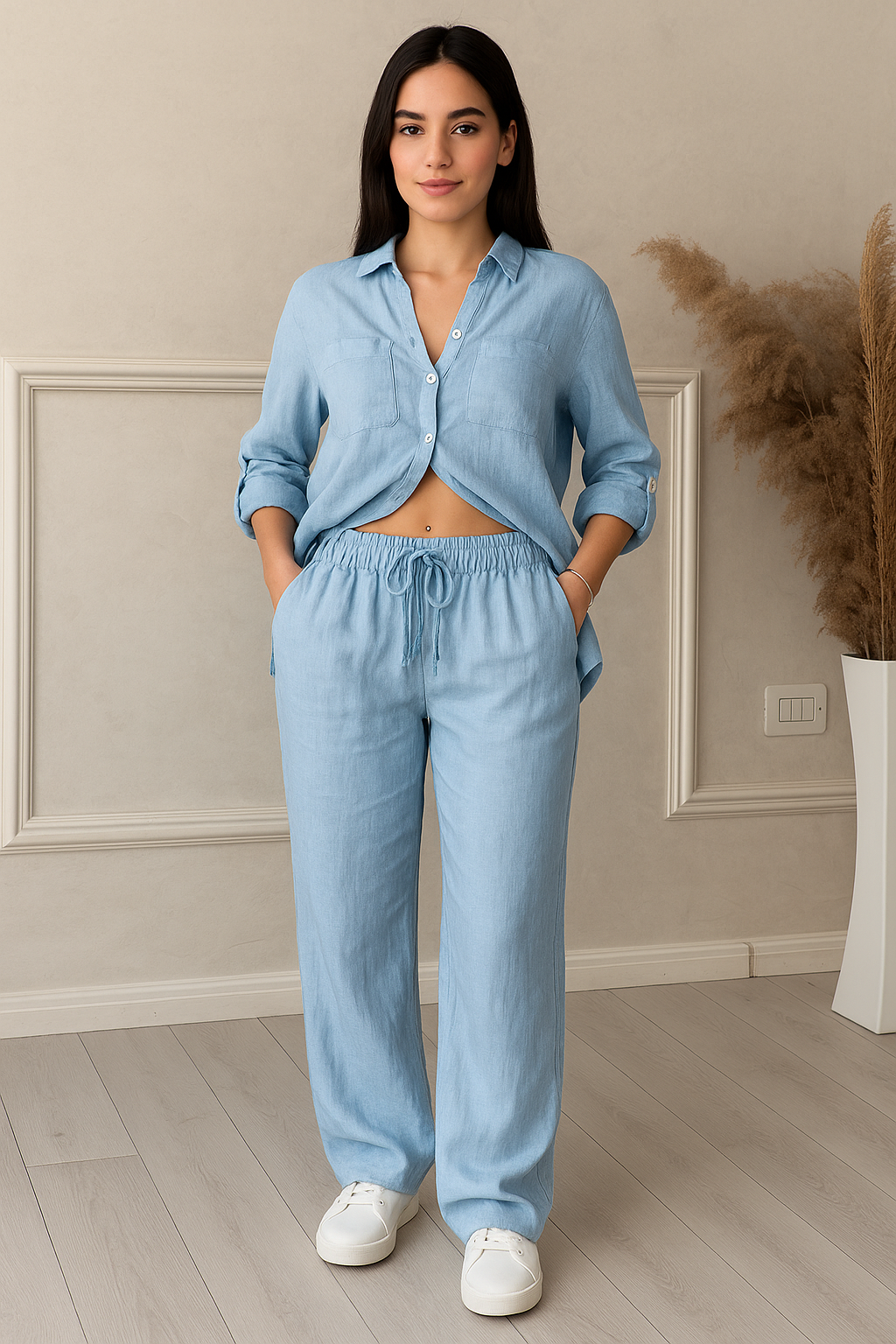 Triplechic™ Wide-Leg Elegance Set