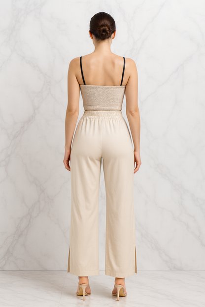 Triplechic™ Suspender Wide-Leg Set