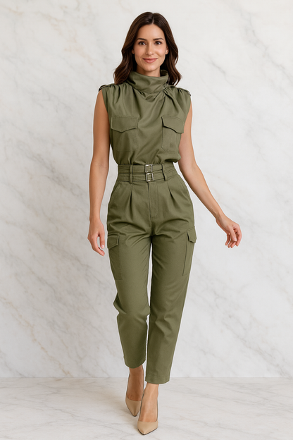 Triplechic™ Belted Elegance Slim Set