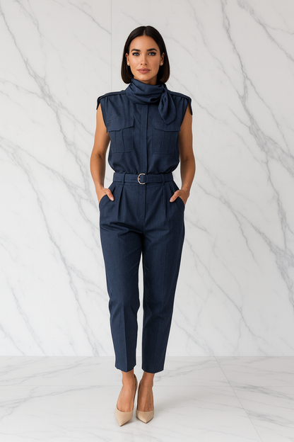 Triplechic™ Belted Elegance Slim Set