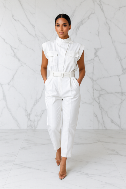 Triplechic™ Belted Elegance Slim Set