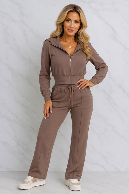 Triplechic™ Fitted Zip-Up Hoodie Set