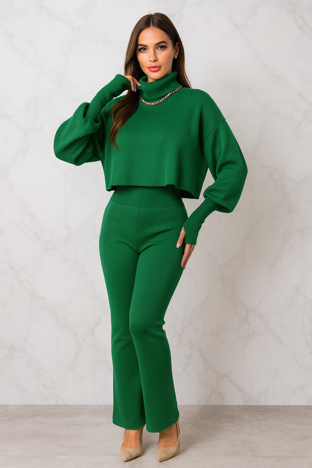 Triplechic™ Cozy Turtleneck Lounge Set