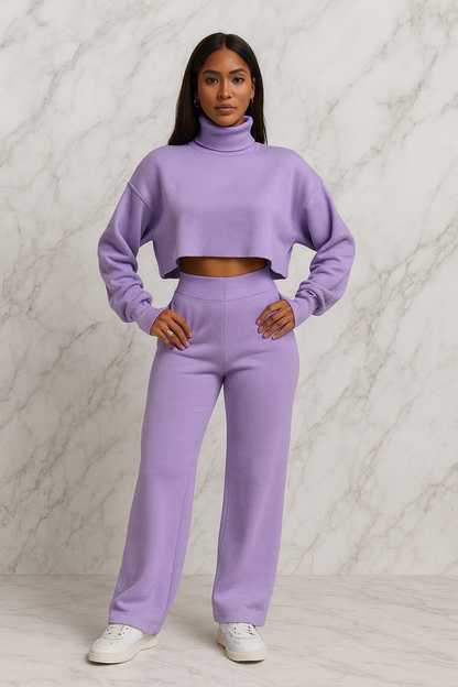Triplechic™ Cozy Turtleneck Lounge Set