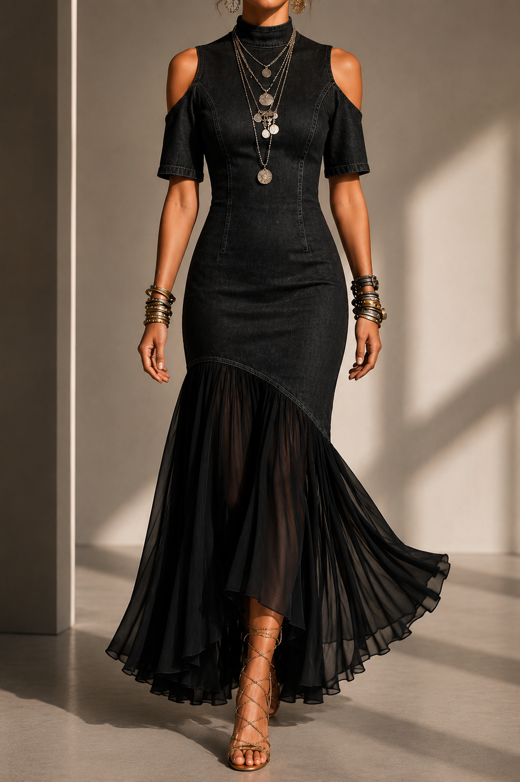 Triplechic™ OffMesh Contour Dress