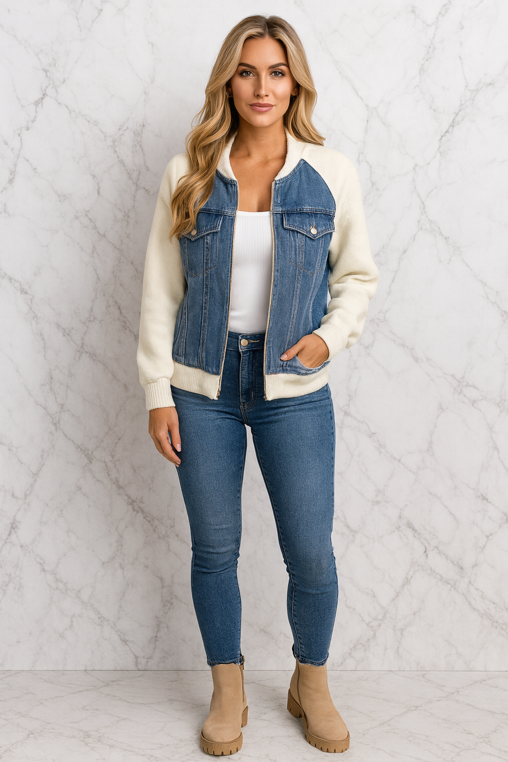 Triplechic™ Raglan Denim Jacket