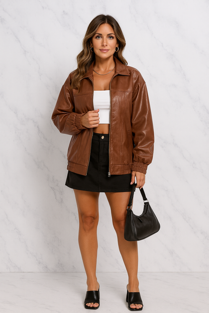 Triplechic™ Zip-Front Trench Coat