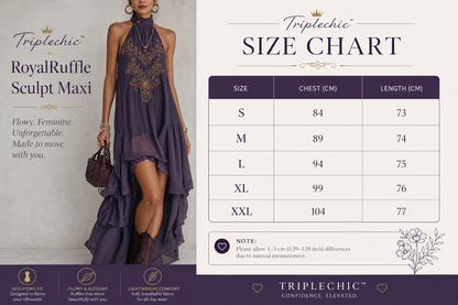 Triplechic™ RoyalRuffle Sculpt Maxi