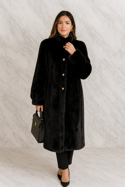Triplechic™ Luxe Faux-Mink Coat