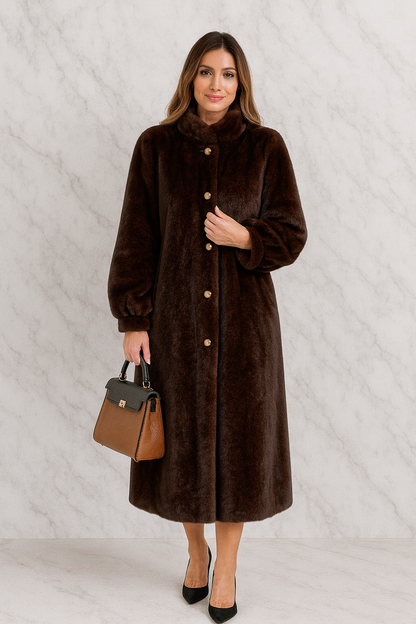 Triplechic™ Luxe Faux-Mink Coat