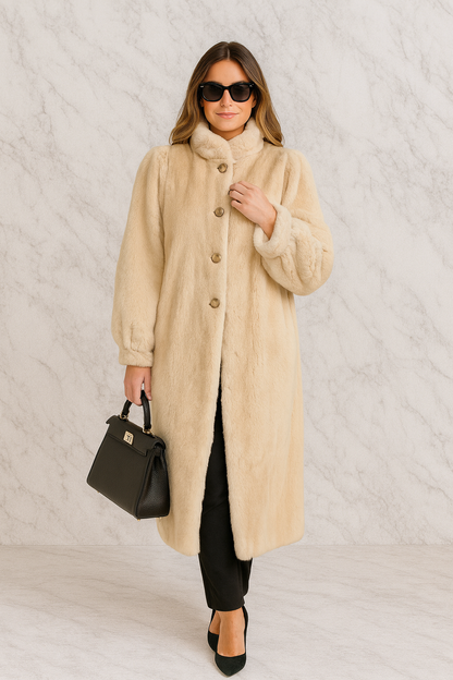 Triplechic™ Luxe Faux-Mink Coat