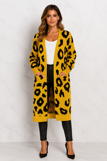 Triplechic™ Mixed-Print Sweater Coat