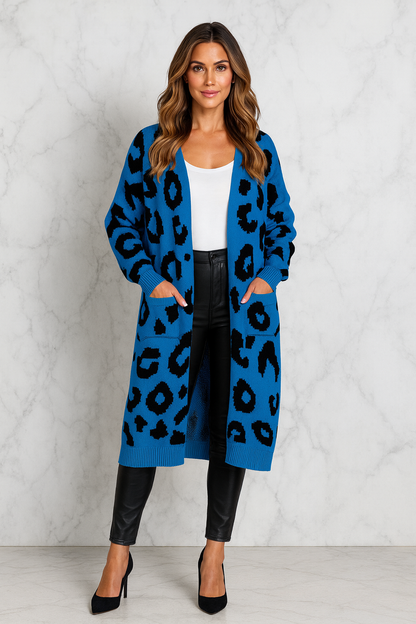 Triplechic™ Mixed-Print Sweater Coat