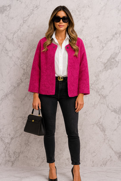 Triplechic™ Cropped Cashmere Cardigan
