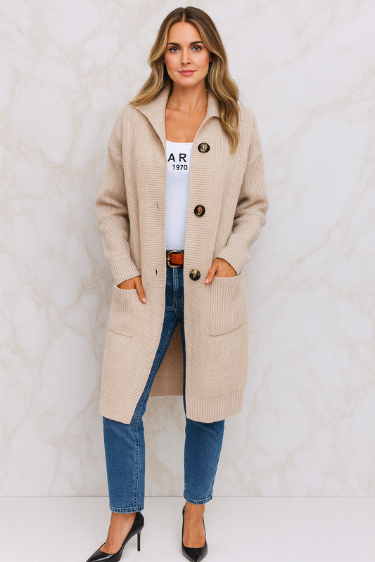 Triplechic™ Mid-Length Knit Cardigan