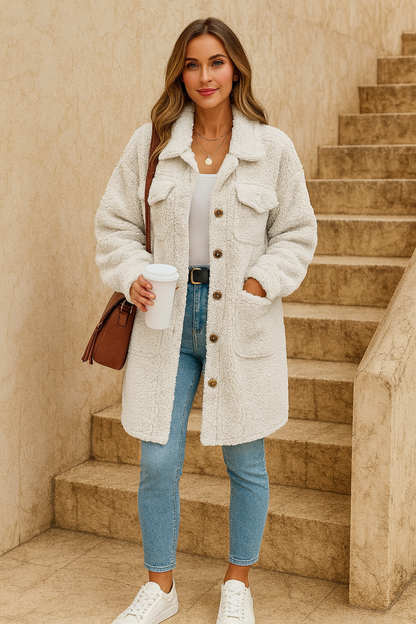 Triplechic™ Luxe Plush Lapel Coat